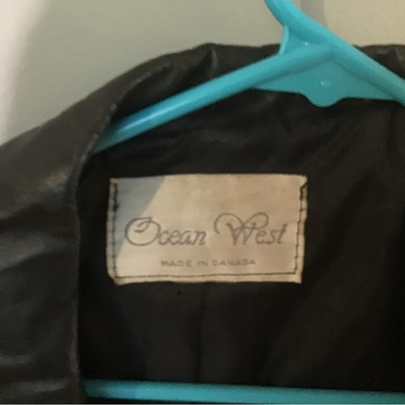 Ocean West leather tassel jacket Canadian made. - Picture 3 of 3